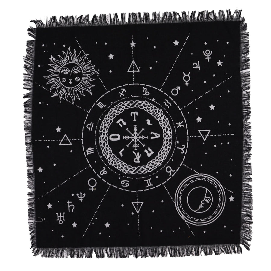 Tovaglia da Altare Esoterica – Luna & Sole 🌕🌞