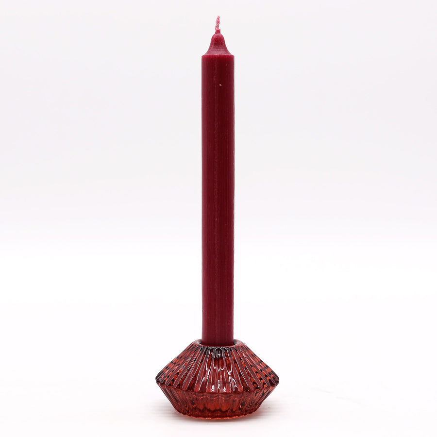 Set di 1 Candeliere e 1 Porta lumino Magici in Vetro | VAMPIRE RED 🩸
