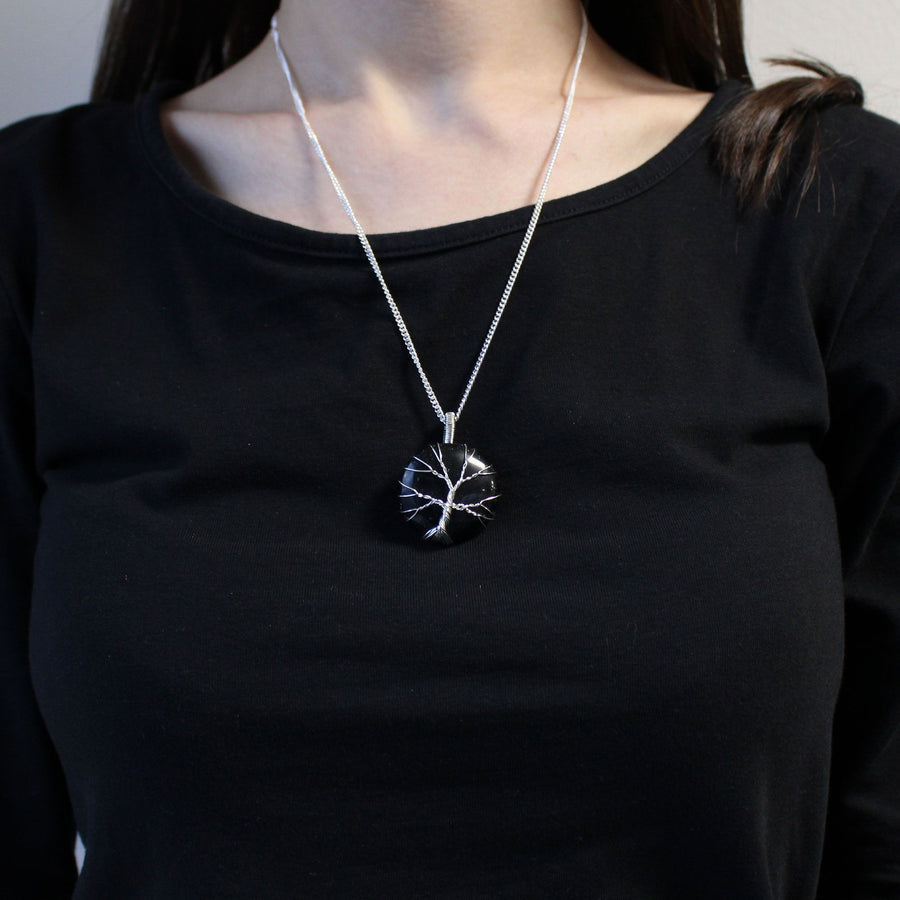 🖤 Collana Albero della Vita | Onice Nero