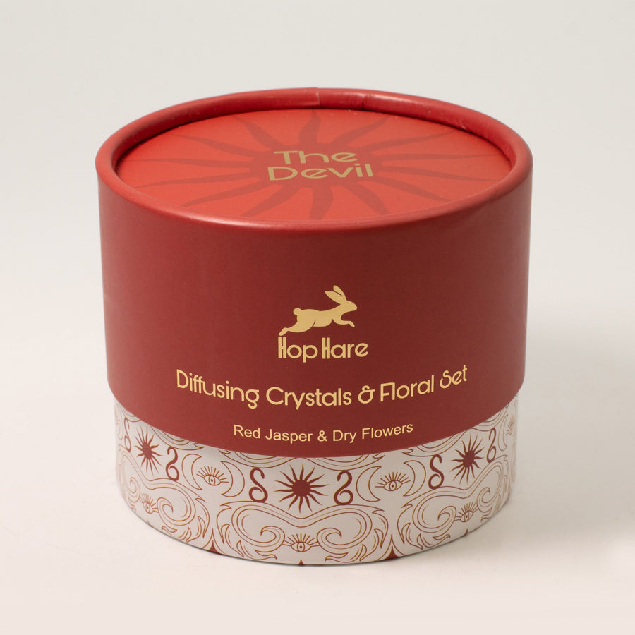 The Devil – Diffusore Rituale con fiori secchi e Diaspro Rosso ❤️ SEDUZIONE