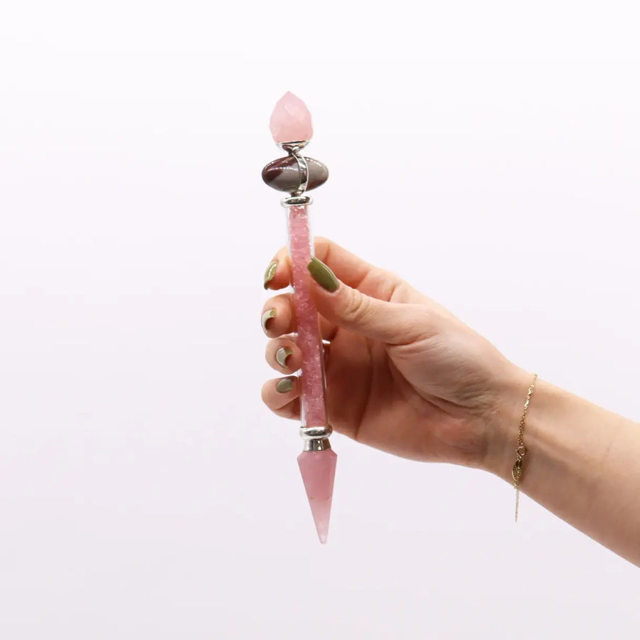 Bacchetta Magica Shiva Lingam | Quarzo Rosa 💕