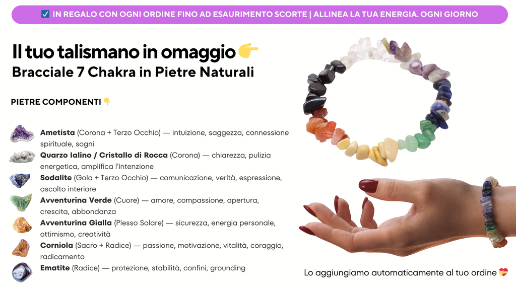 Il bracciale dei 7 chakra 🌈