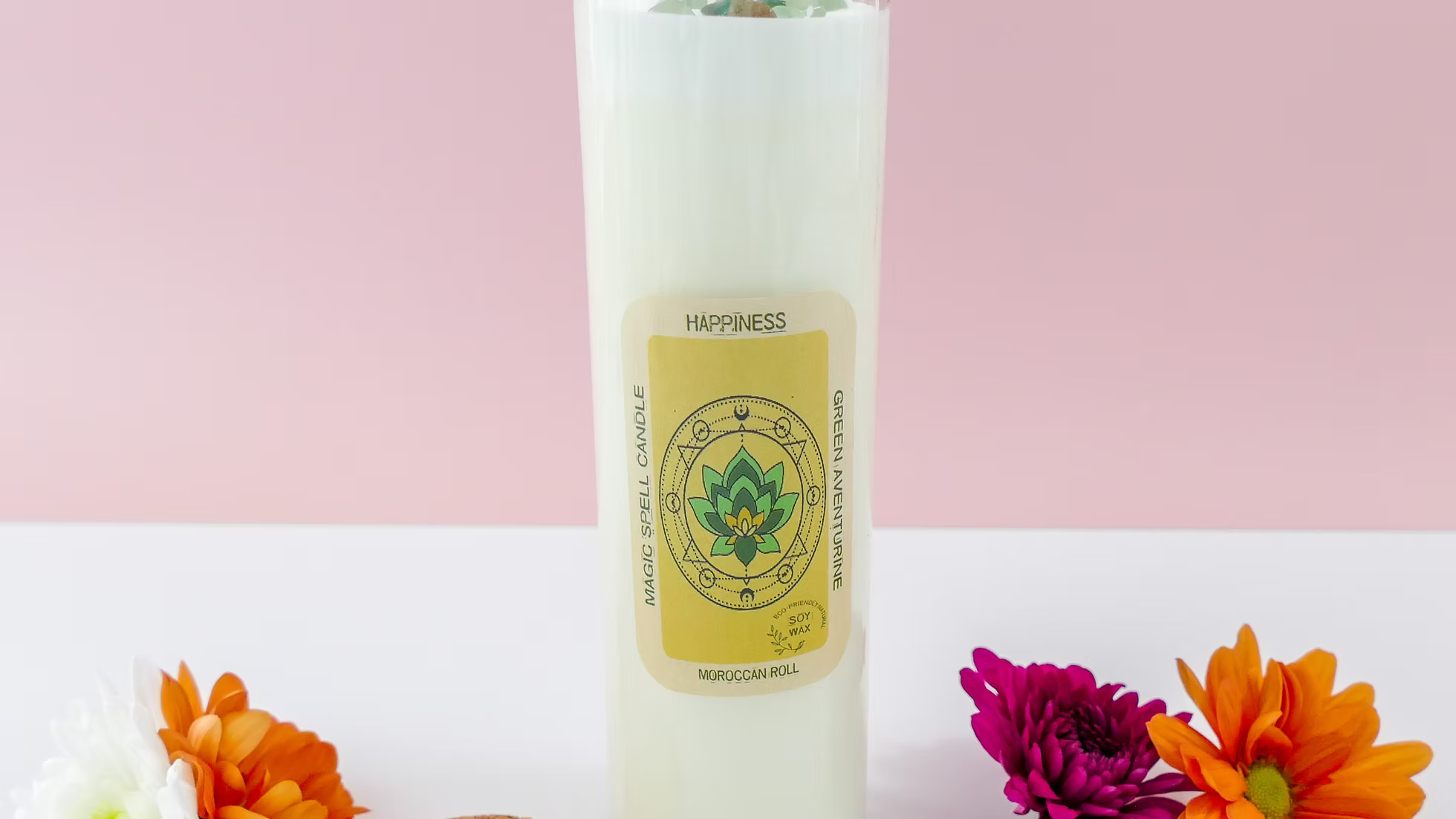 🌸 Candela Incantata “Aphrodite’s Joy” – Felicità & Vibrazioni Alte