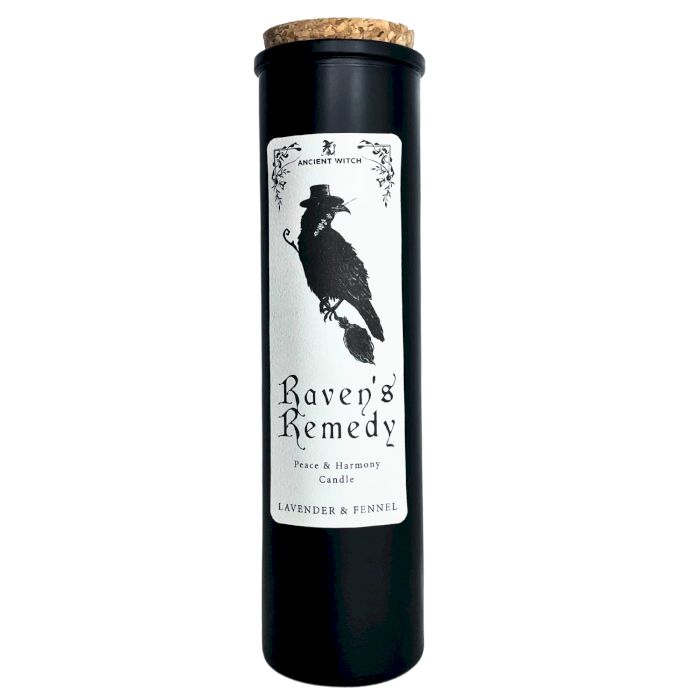 Ancient Witch | Candela Purificante – Rimedio del Corvo 🕯️ Pace, Protezione e Armonia Interiore