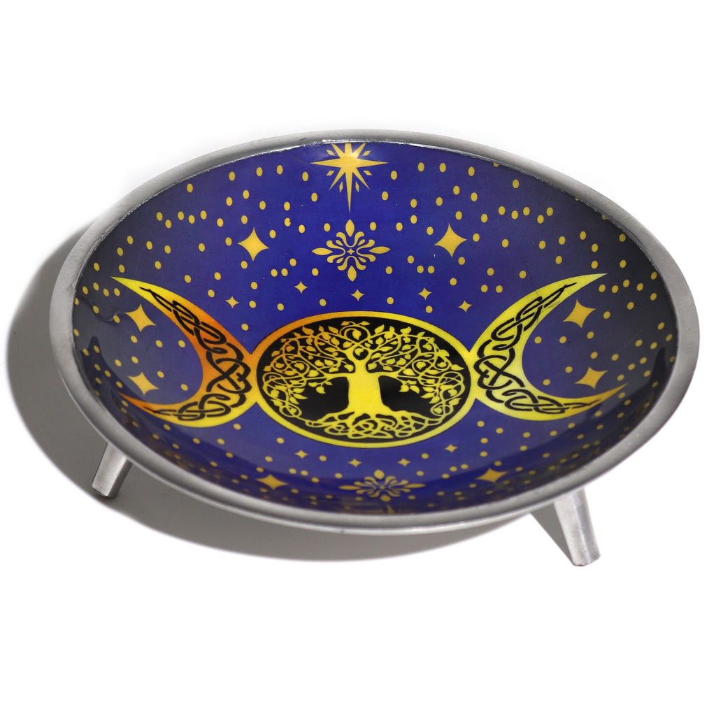 🌒 Triple Moon Ritual Plate – Il Piatto della Dea della Trasformazione