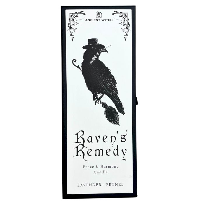 Ancient Witch | Candela Purificante – Rimedio del Corvo 🕯️ Pace, Protezione e Armonia Interiore