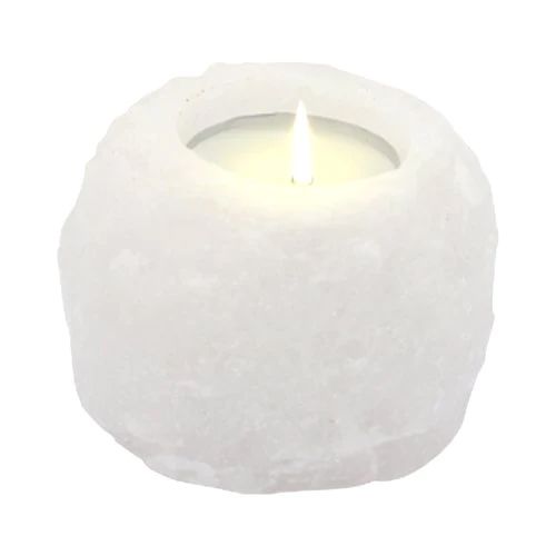 🌸 Porta Candela in Sale Rosa dell’Himalaya – Luce del Cuore