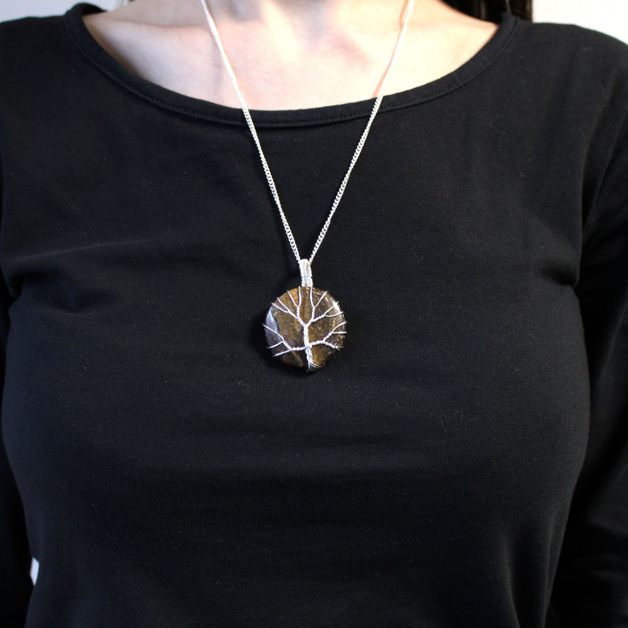 🤎 Collana Albero della Vita | Occhio di Tigre