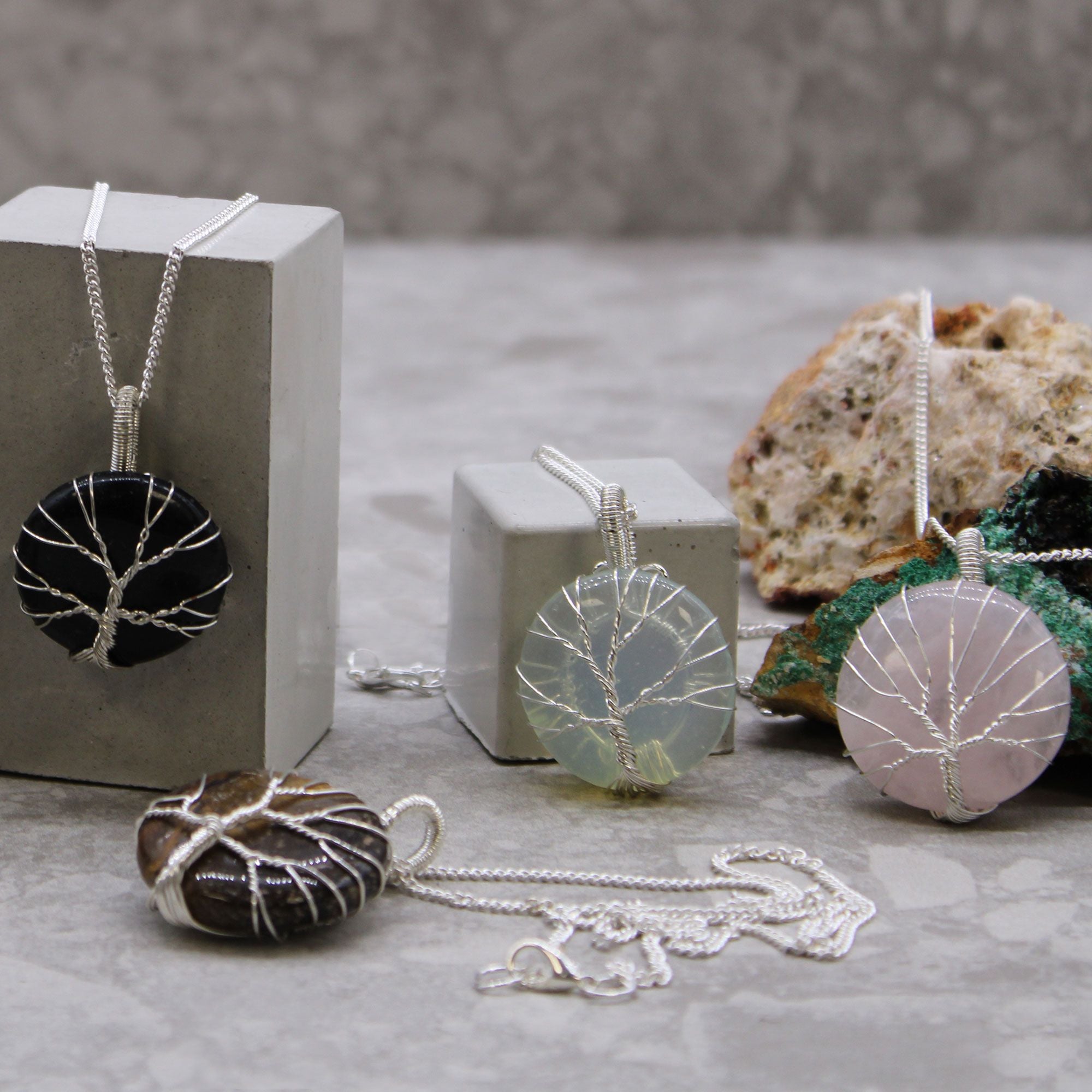 🖤 Collana Albero della Vita | Onice Nero