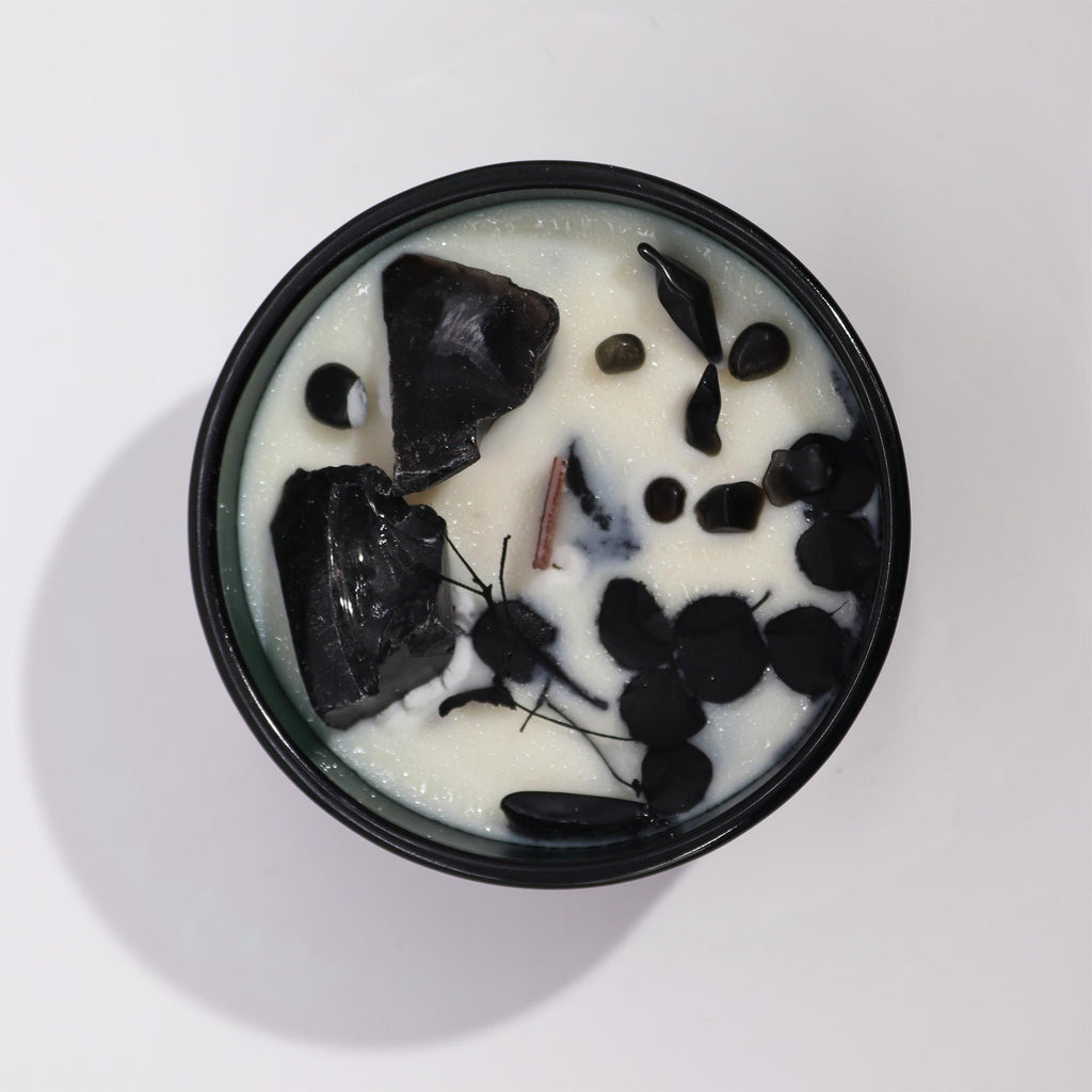 ⚔️ “Il Re di Spade – Candela Magica di Thoth” – Cedro e Ossidiana Nera 🕯️