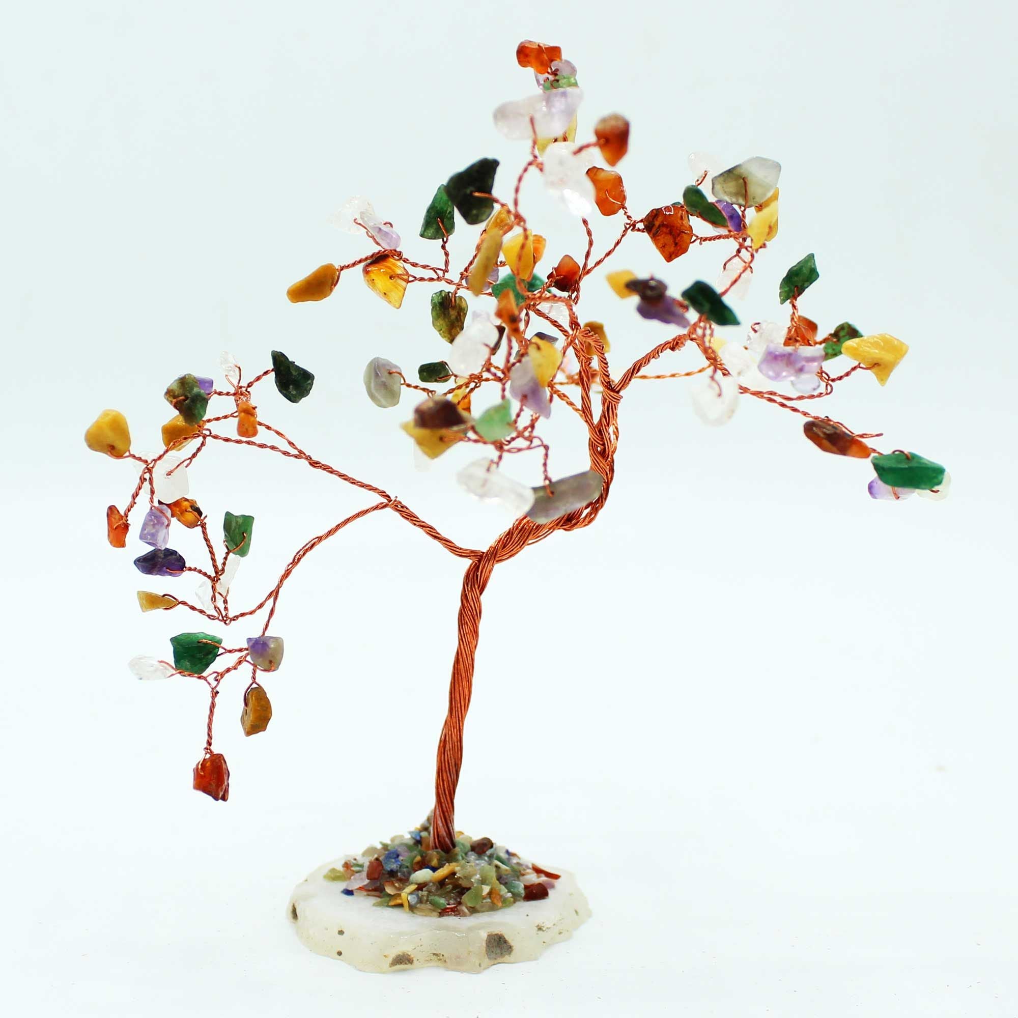Albero di Pietre Preziose con 100 Pietre Miste | Trasformazione e Armonia