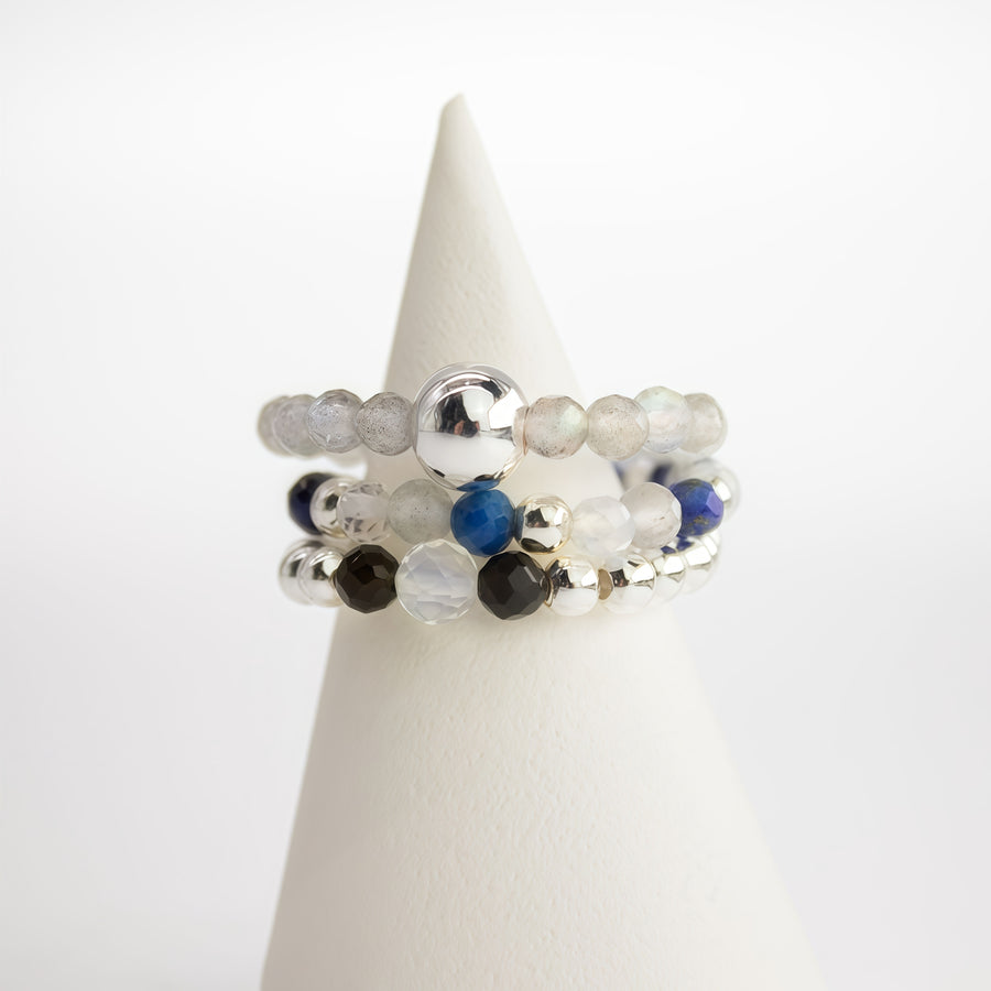 💙 Set Anelli Spirito della Ninfa ✦ Luci del Nord