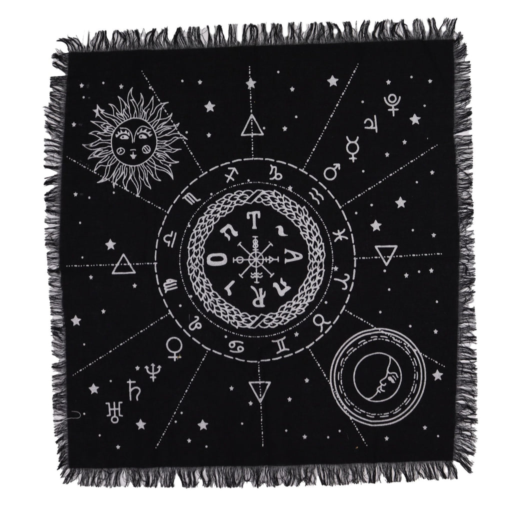Tovaglia da Altare Esoterica – Luna & Sole 🌕🌞