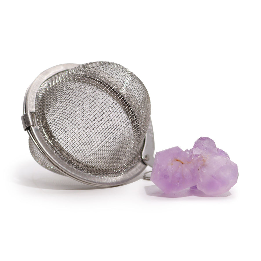 💜 Elisir di Selene – Filtro da Tè con Cristallo di Ametista