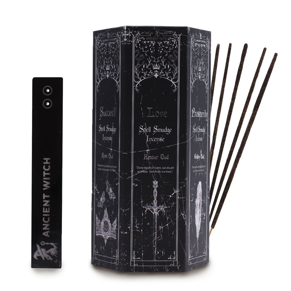 ANCIENT WITCH ✦ Incense Ritual Set (5 Spell Blends + Porta Incenso in omaggio )