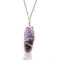 Collana a cascata di Ametista grezza 💜