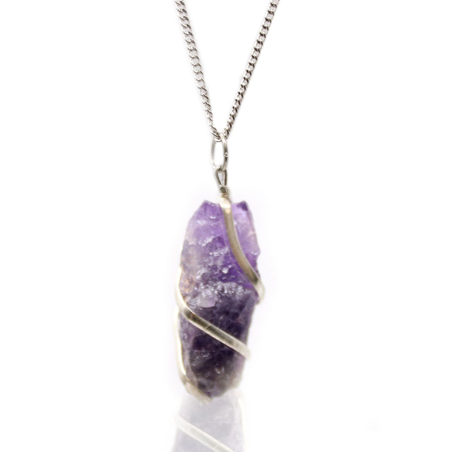 Collana a cascata di Ametista grezza 💜