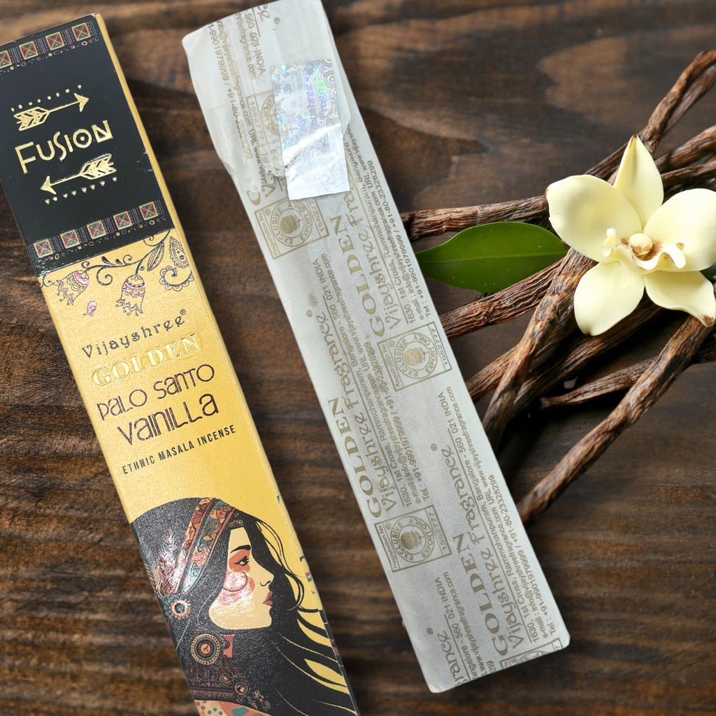 ✨ Incenso Rituale Palo Santo Dorato & Vaniglia