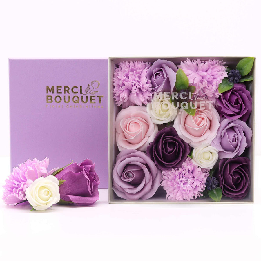 💜 Cofanetto Magico di Hekate – Fiori di Sapone Lavanda e Garofano Rosa - Elisir di Calma e Gratitudine della Dea Selene