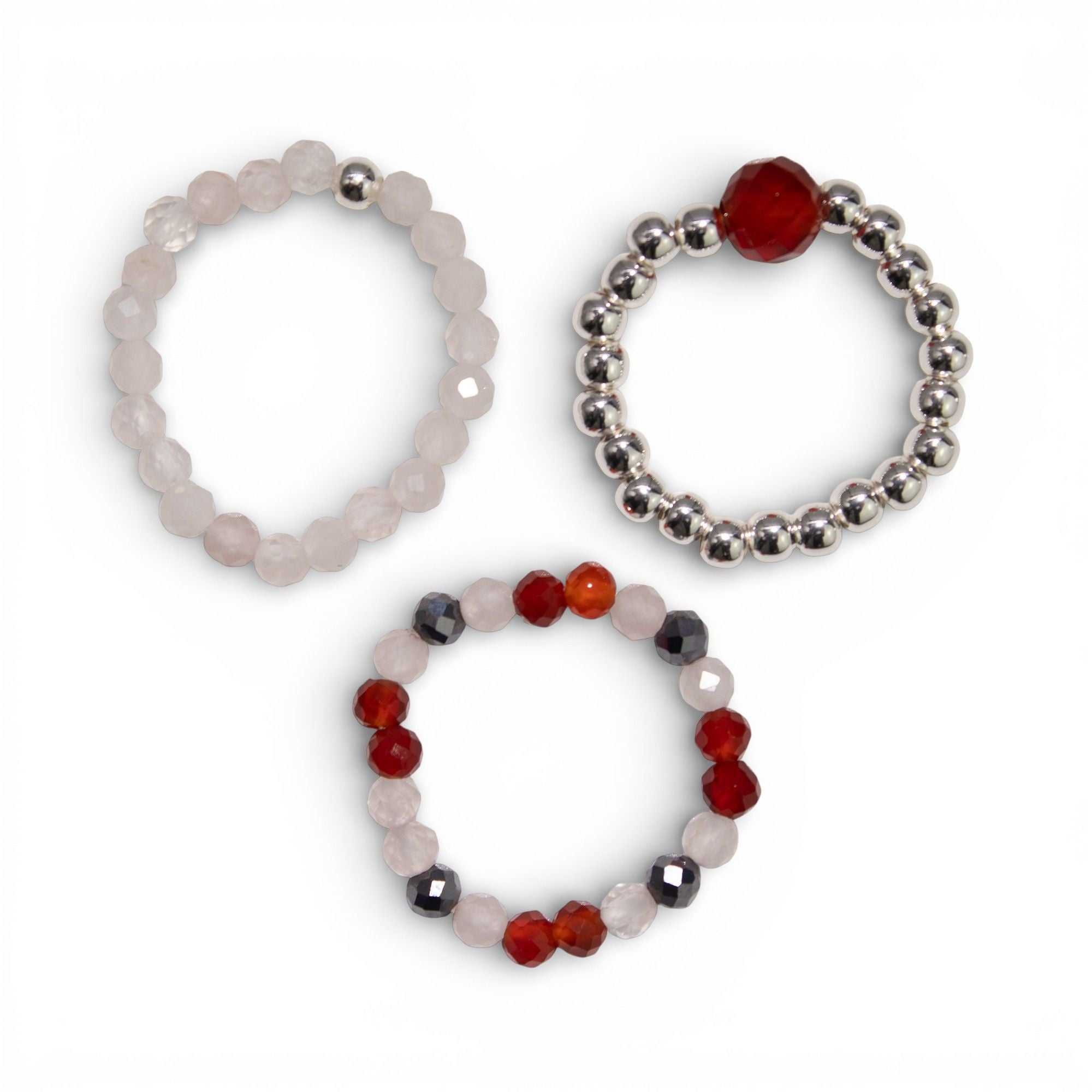 ❤️‍🔥 Set Anelli Spirito della Ninfa ✦ Amore & Fiamma
