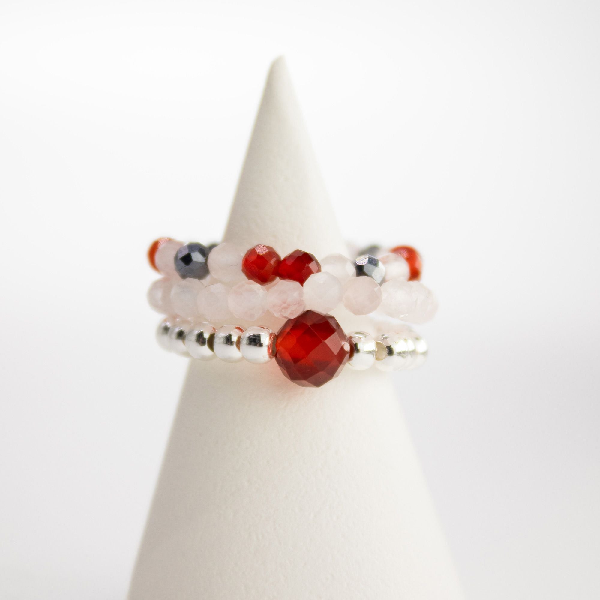 ❤️‍🔥 Set Anelli Spirito della Ninfa ✦ Amore & Fiamma