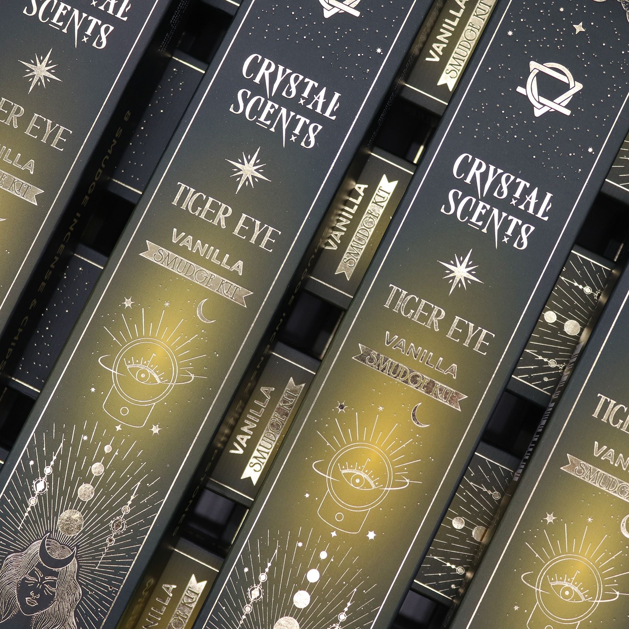 Tiger Eye Crystal Scents Smudge Incense - Vanilla