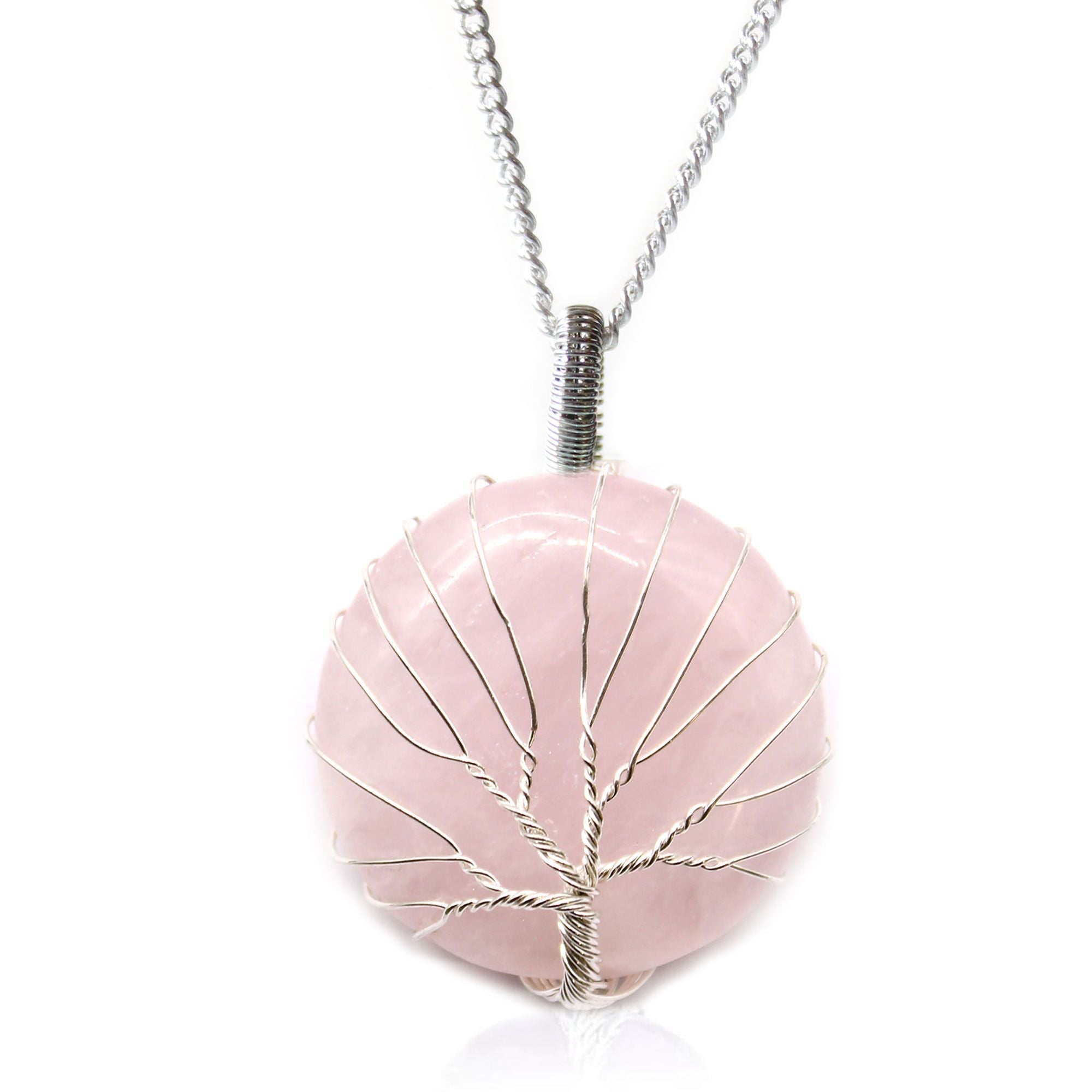 💗 Collana Albero della Vita | Quarzo Rosa