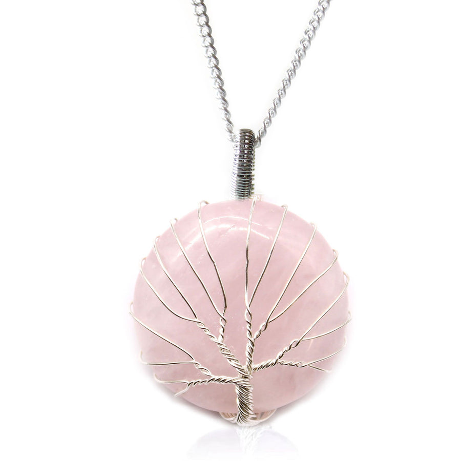 💗 Collana Albero della Vita | Quarzo Rosa