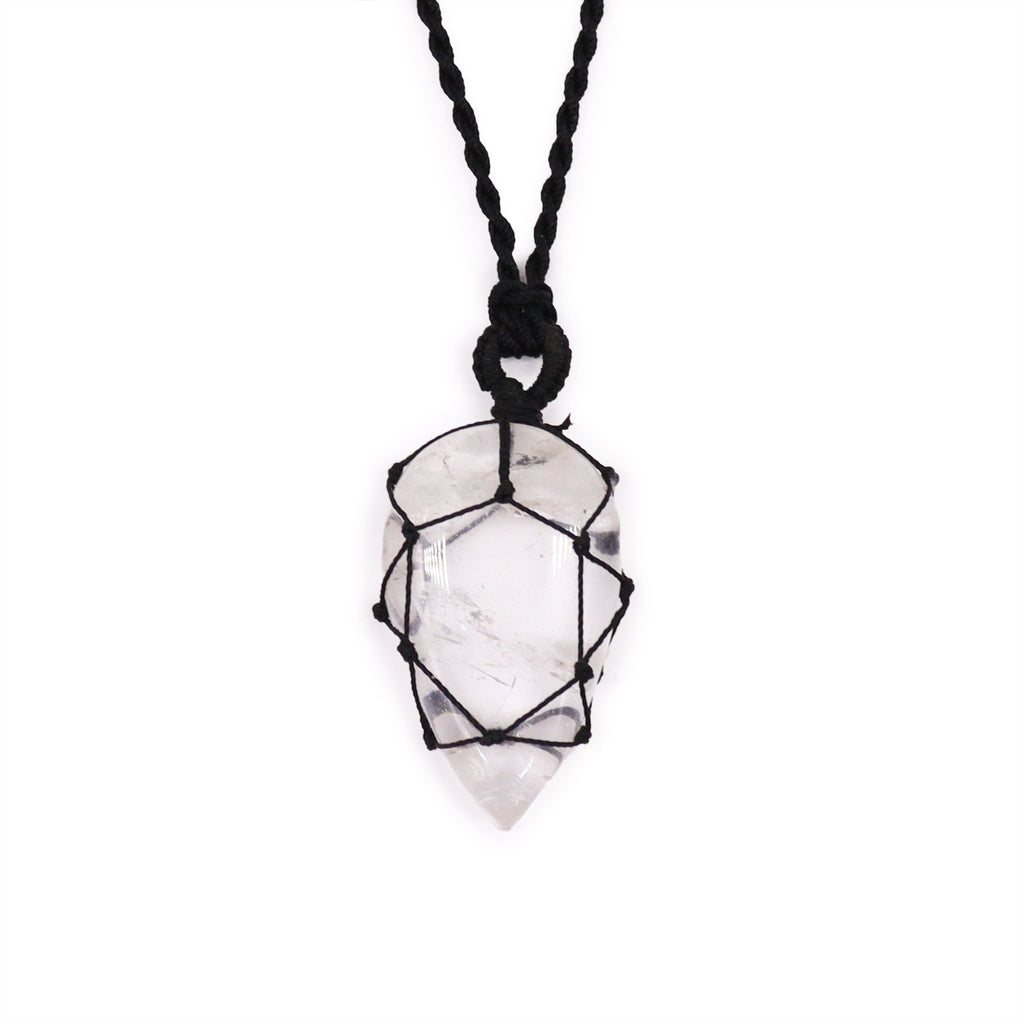 Collana della luna | Quarzo di rocca legato 🤍