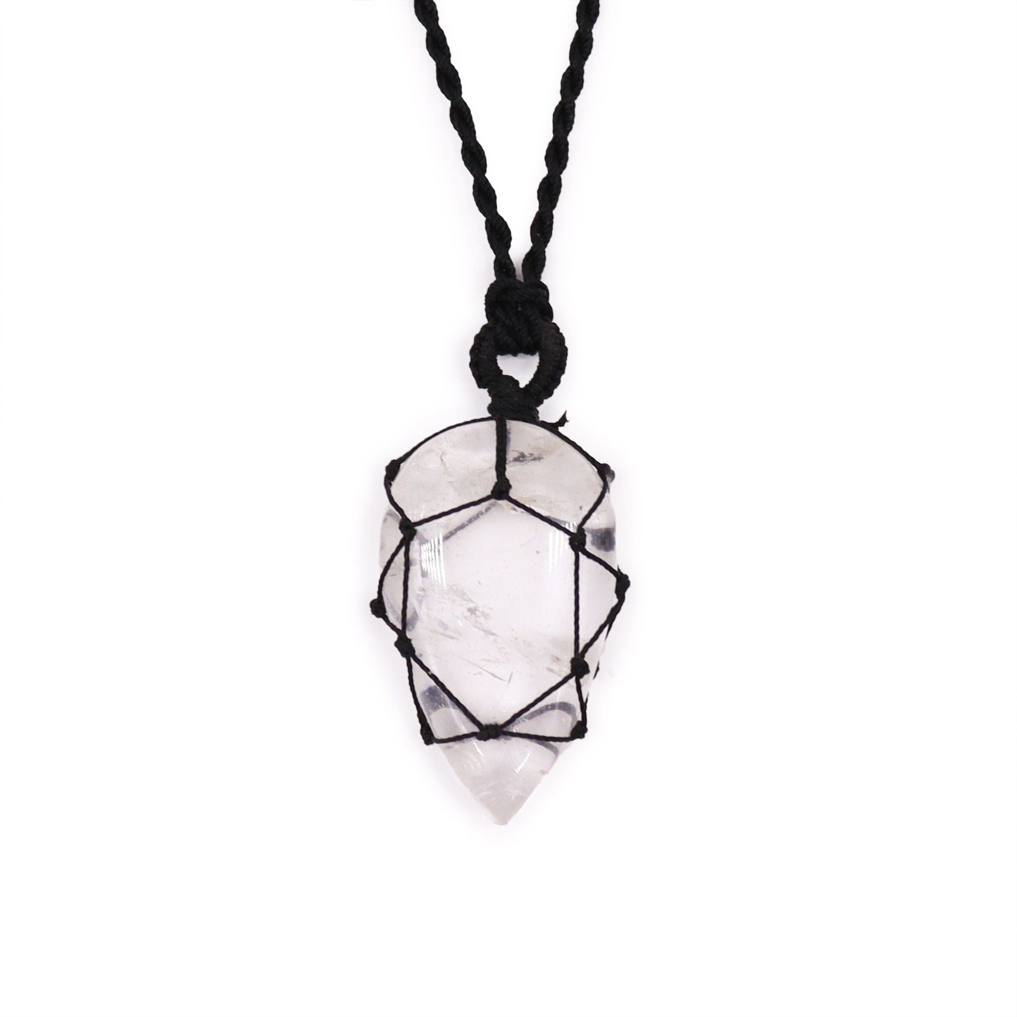 Collana della luna | Quarzo di rocca legato 🤍
