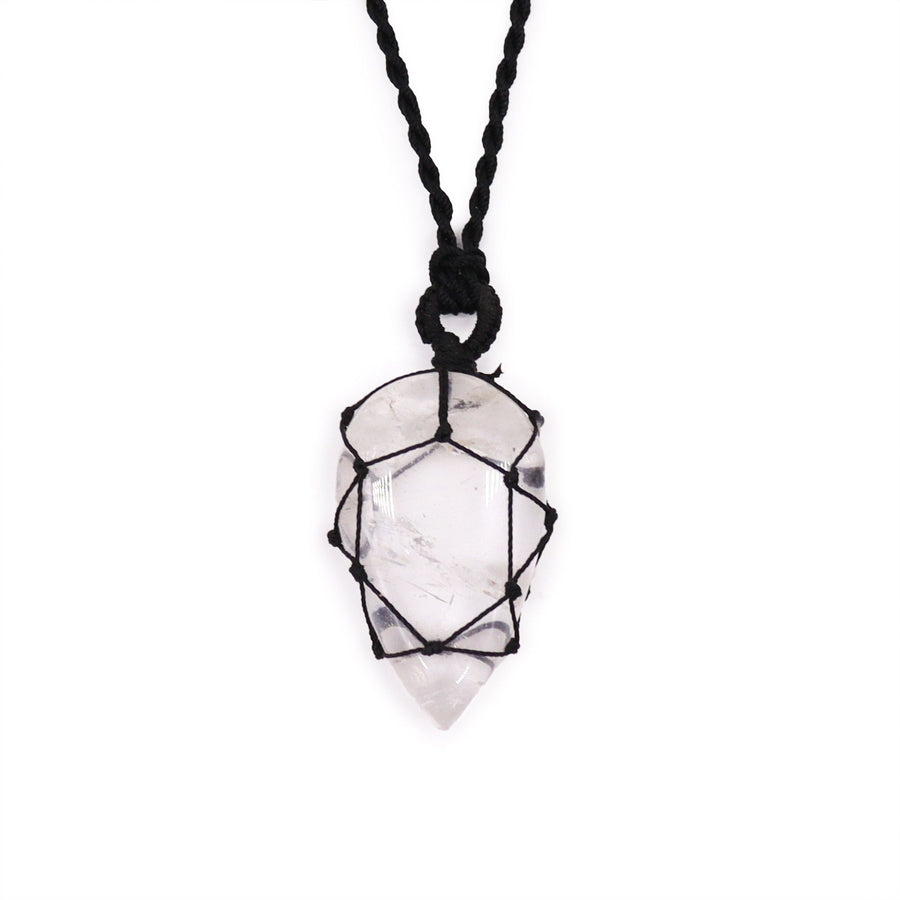 Collana della luna | Quarzo di rocca legato 🤍
