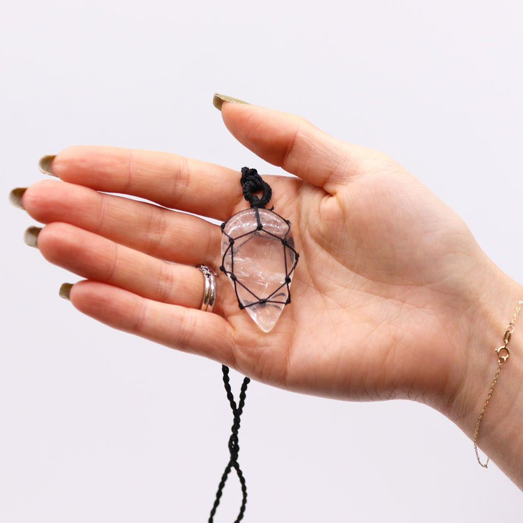 Collana della luna | Quarzo di rocca legato 🤍