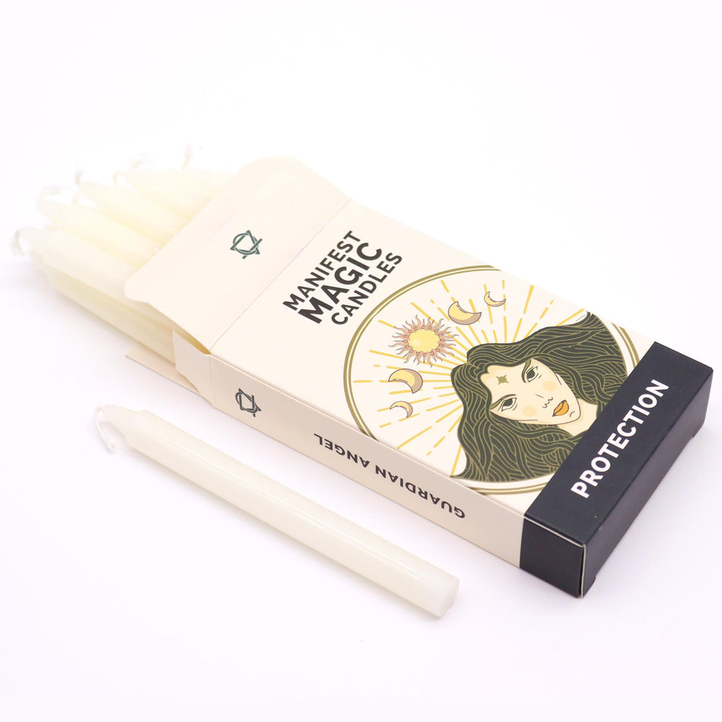 Manifest Magic Candles (pack of 12) - Ivory - Protection