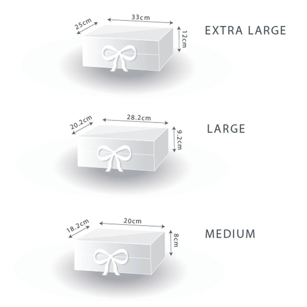Flat Pack Gift Box - Large  (28.2x20.2x9.2cm) - Ivory