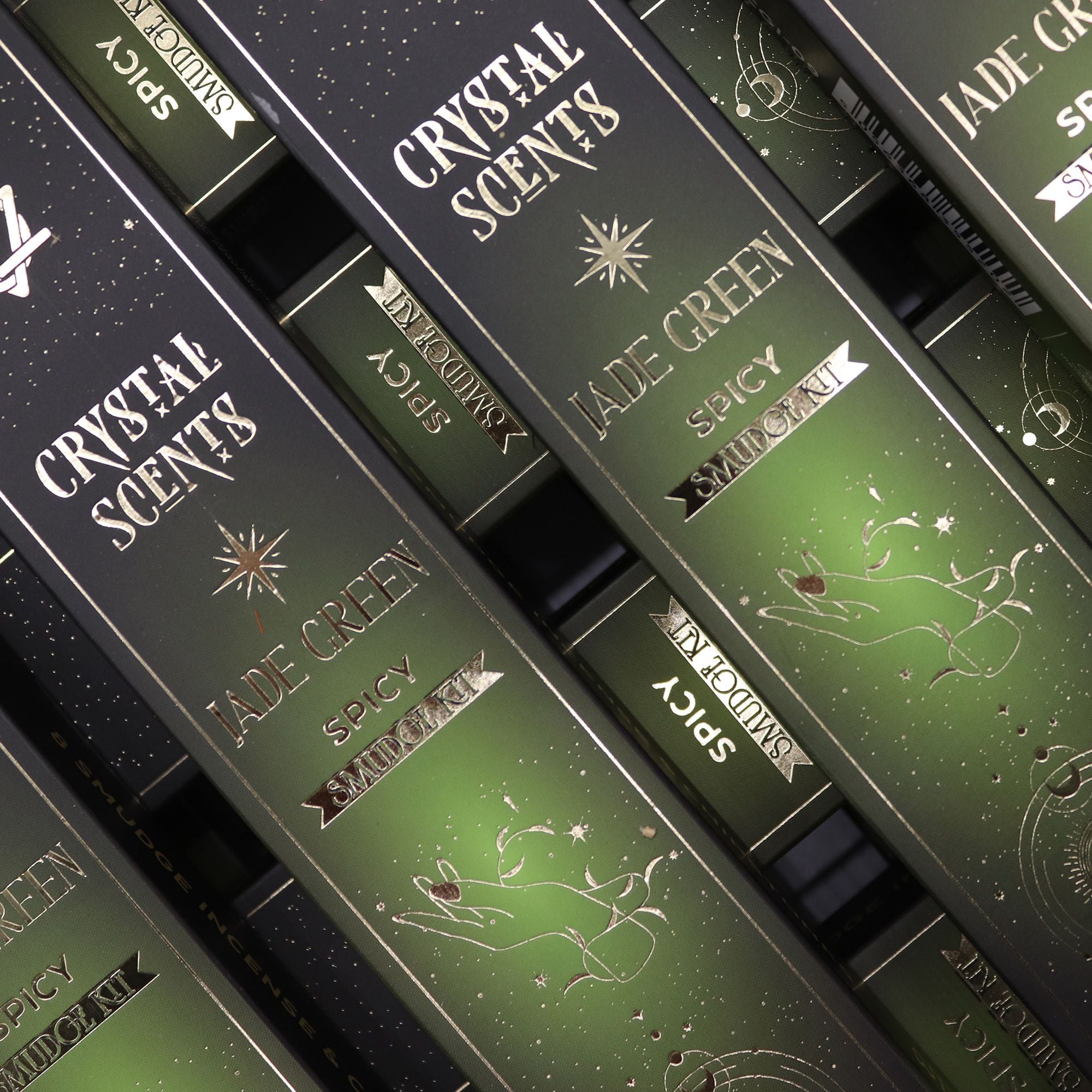 Incenso Smudge Speziato con Chips di Giada 💚 Fortuna & Benessere