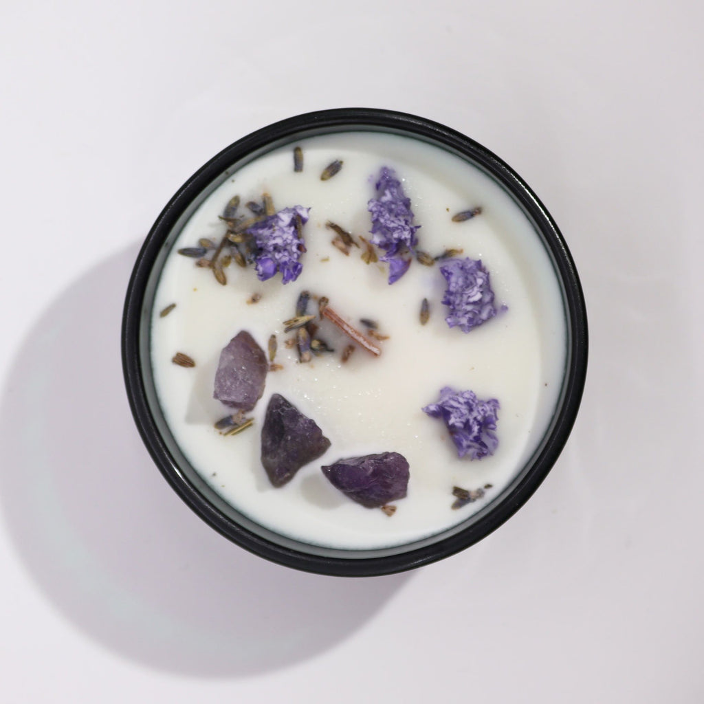 🌙 “La Luna– Candela Magica di Selene” – Lavanda e Ametista 💜