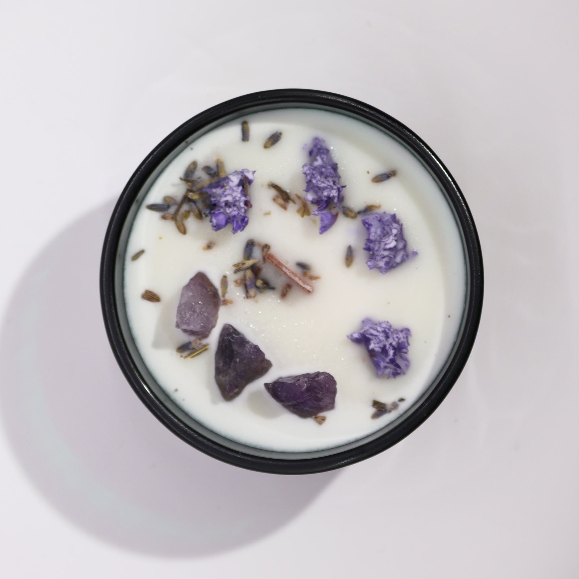 🌙 “La Luna– Candela Magica di Selene” – Lavanda e Ametista 💜