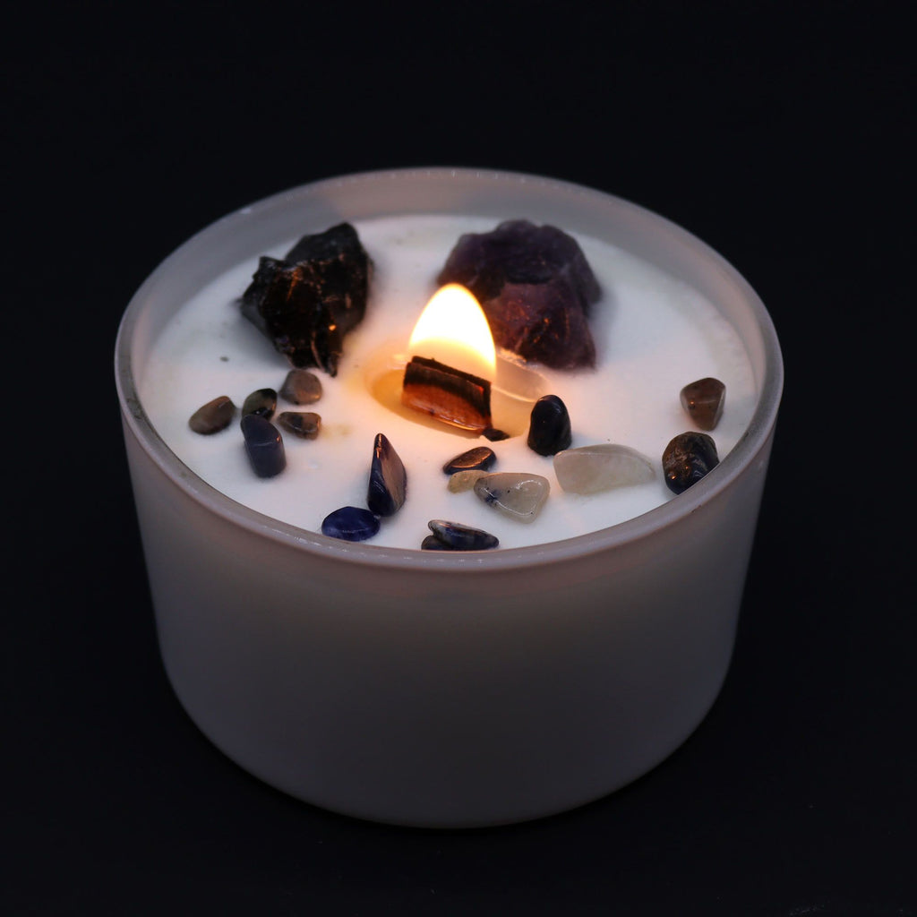 🌞 Candela con cristalli ✦ Chakra del Plesso Solare ✦ Deep in the Forest (17h)