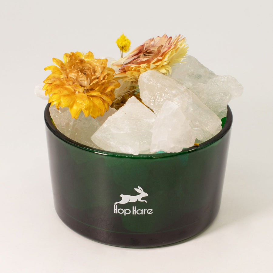 The Lion – Diffusore Rituale con fiori secchi e Quarzo Ialino ✨ ENERGIA