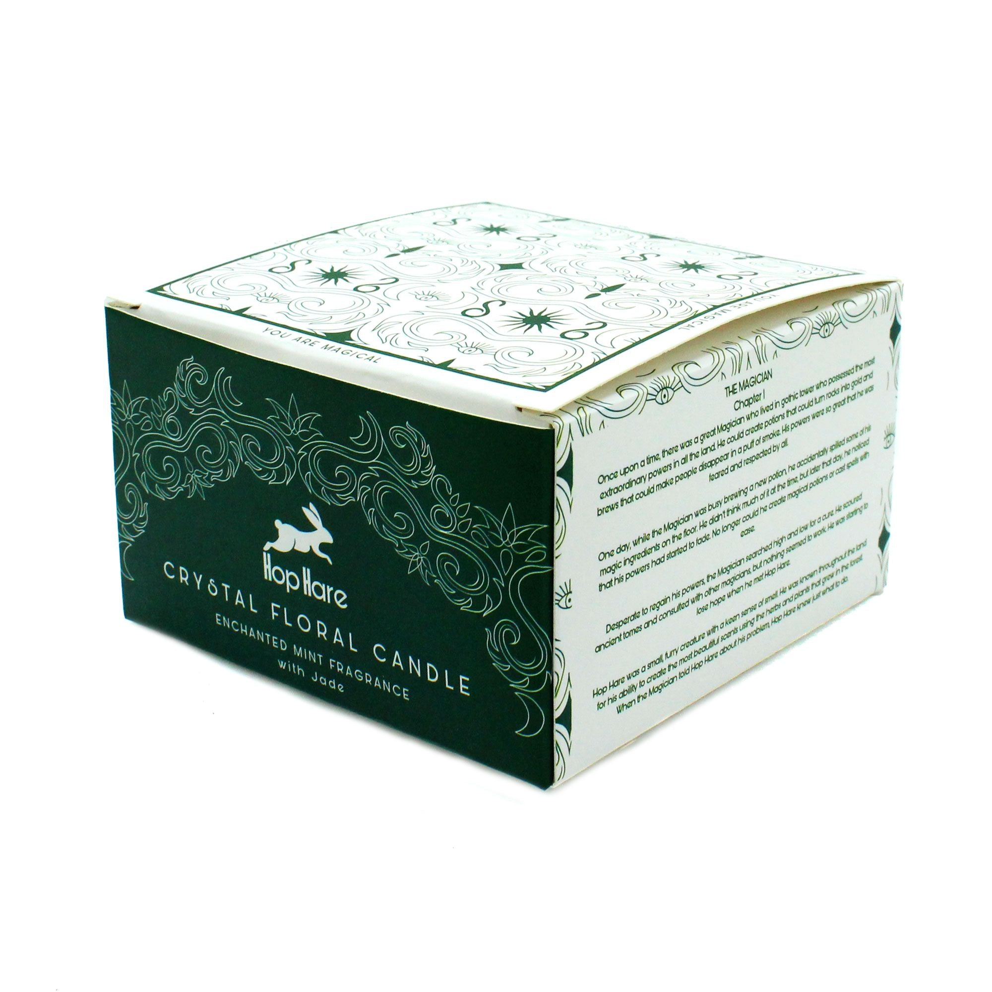 🪄 “Il Mago – Candela Magica di Hermes” – Menta Incantata e Giada Verde 💫