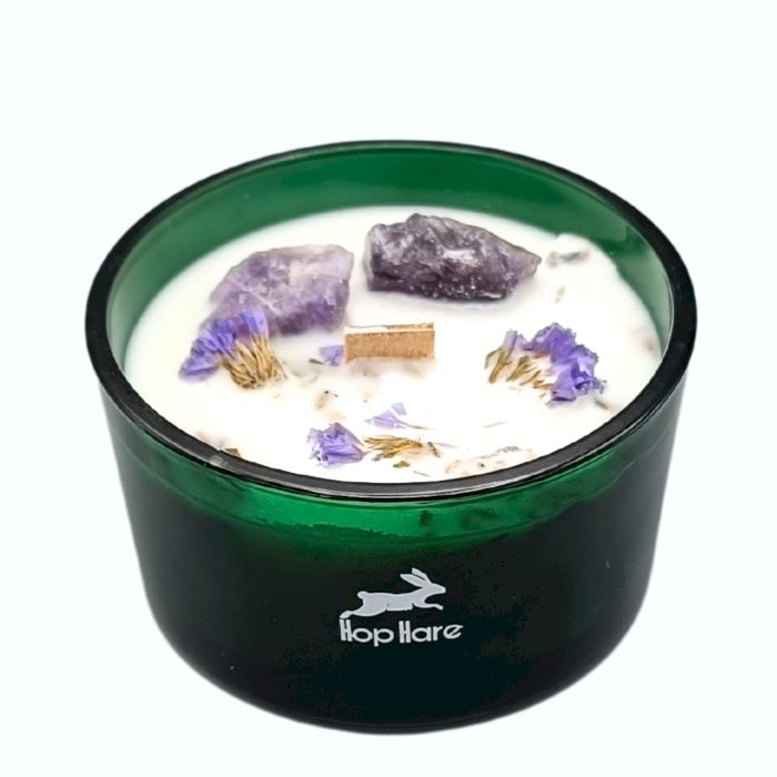 🌙 “La Luna– Candela Magica di Selene” – Lavanda e Ametista 💜